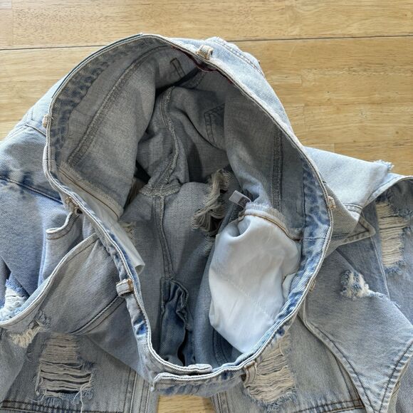 PCCVISION Japanese Dracula Denim Pants Jeans Distressed Grunge Goth Unisex Med - Picture 13 of 16